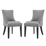 Modway Marquis Dining Side Chair Fabric Set of 2