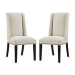 Modway Baron Dining Chair Fabric Set of 2