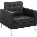 Modway Loft Leather Armchair