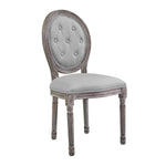 Modway Arise Vintage French Upholstered Fabric Dining Side Chair