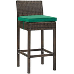 Modway Conduit Outdoor Patio Wicker Rattan Bar Stool