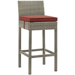 Modway Conduit Outdoor Patio Wicker Rattan Bar Stool