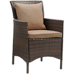 Modway Conduit Outdoor Patio Wicker Rattan Dining Armchair