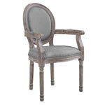 Modway Emanate Vintage French Upholstered Fabric Dining Armchair