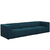 Modway Mingle 3 Piece Upholstered Fabric Sectional Sofa Set