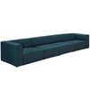 Modway Mingle 4 Piece Upholstered Fabric Sectional Sofa Set
