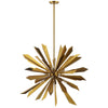 Modway Pervade Starburst Brass Pendant Light Chandelier