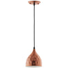 Modway Dimple 6.5" Bell-Shaped Rose Gold Pendant Light
