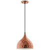 Modway Dimple 11" Bell-Shaped Rose Gold Pendant Light