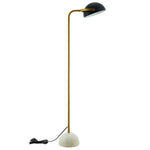 Modway Convey Bronze and White Marble Floor Lamp