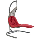 Modway Landscape Hanging Chaise Lounge Outdoor Patio Swing Chair