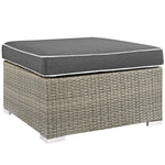 Modway Repose Outdoor Patio Upholstered Fabric Ottoman