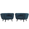 Modway Bestow 2 Piece Upholstered Fabric Armchair Set