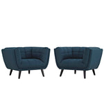 Modway Bestow 2 Piece Upholstered Fabric Armchair Set