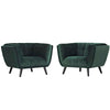 Modway Bestow 2 Piece Performance Velvet Armchair Set