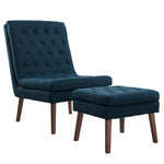 Modway Modify Upholstered Lounge Chair and Ottoman