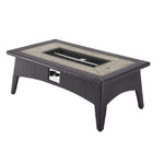 Modway Splendor 43.5" Rectangle Outdoor Patio Fire Pit Table