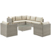 Modway Repose 8 Piece Outdoor Patio Sunbrella Sectional Set