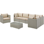 Modway Repose 7 Piece Outdoor Patio Sectional Set