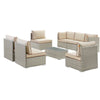 Modway Repose 8 Piece Outdoor Patio Sectional Set