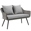 Modway Endeavor Outdoor Patio Wicker Rattan Loveseat