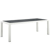 Modway Stance 90.5" Outdoor Patio Aluminum Dining Table