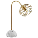 Modway Salient Brass and Faux White Marble Table Lamp