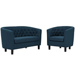 Modway Prospect 2 Piece Upholstered Fabric Loveseat and Armchair Set