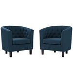 Modway Prospect 2 Piece Upholstered Fabric Armchair Set