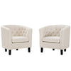 Modway Prospect 2 Piece Upholstered Fabric Armchair Set