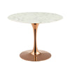 Modway Lippa 40" Round Artificial Marble Dining Table