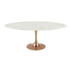 Modway Lippa 78" Oval Artificial Marble Dining Table