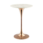 Modway Lippa 28" Artificial Marble Bar Table