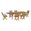 Modway Marina 7 Piece Outdoor Patio Teak Outdoor Dining Set