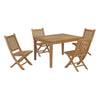 Modway Marina 5 Piece Outdoor Patio Teak Outdoor Dining Set