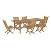 Modway Marina 7 Piece Outdoor Patio Teak Outdoor Dining Set