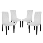 Modway Confer Dining Side Chair Vinyl Set of 4