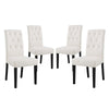 Modway Confer Dining Side Chair Fabric Set of 4