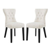 Modway Silhouette Dining Side Chairs Upholstered Fabric Set of 2