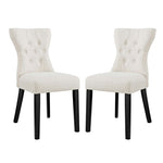 Modway Silhouette Dining Side Chairs Upholstered Fabric Set of 2