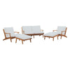 Modway Saratoga 5 Piece Outdoor Patio Teak Set