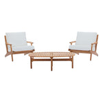 Modway Saratoga 3 Piece Outdoor Patio Teak Set