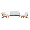 Modway Saratoga 3 Piece Outdoor Patio Teak Set