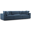 Modway Commix Down Filled Overstuffed 3 Piece Sectional Sofa Set
