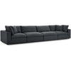 Modway Commix Down Filled Overstuffed 4 Piece Sectional Sofa Set