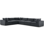Modway Commix Down Filled Overstuffed 6 Piece Sectional Sofa Set