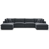 Modway Commix Down Filled Overstuffed 6 Piece Sectional Sofa Set