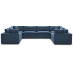 Modway Commix Down Filled Overstuffed 8 Piece Sectional Sofa Set