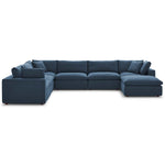 Modway Commix Down Filled Overstuffed 7 Piece Sectional Sofa Set