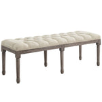 Modway Province French Vintage Upholstered Fabric Bench